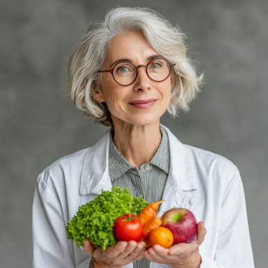Група літніх людей займається здоровим харчуванням